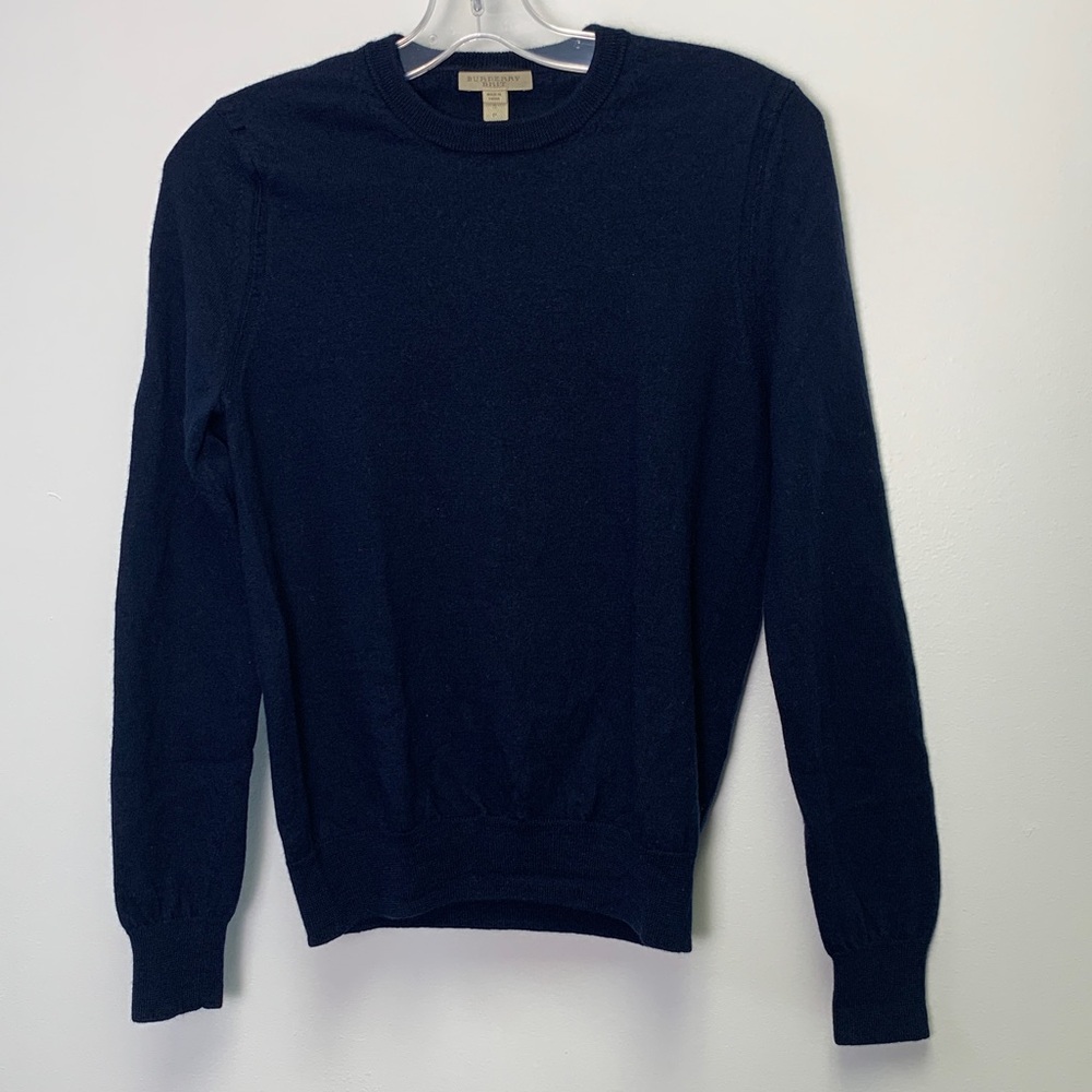 Burberry Brit Size S Elbow Patch Wool Sweater Size Small Wome's Men's Unisex - Picture 4 of 7